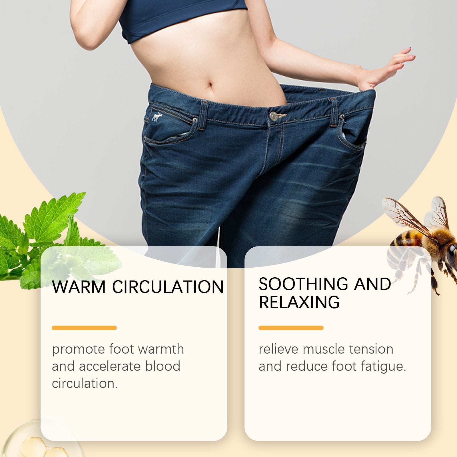 Foot Bath Condensate Beads Herbal Soothing Leg